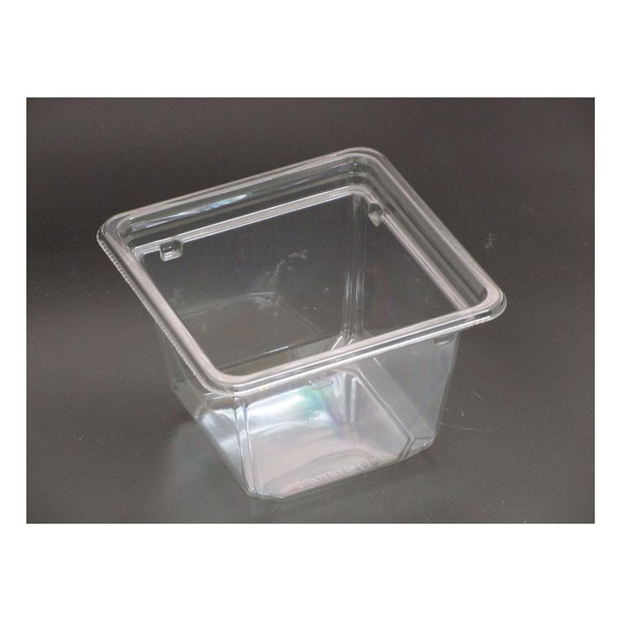 惣菜容器　本体のみ900個　105x105x70mm ※電子レンジ不可 バイオカップ キューブ11-70B(E)本体 ※沖縄・離島 送料別途　※代引き不可商品