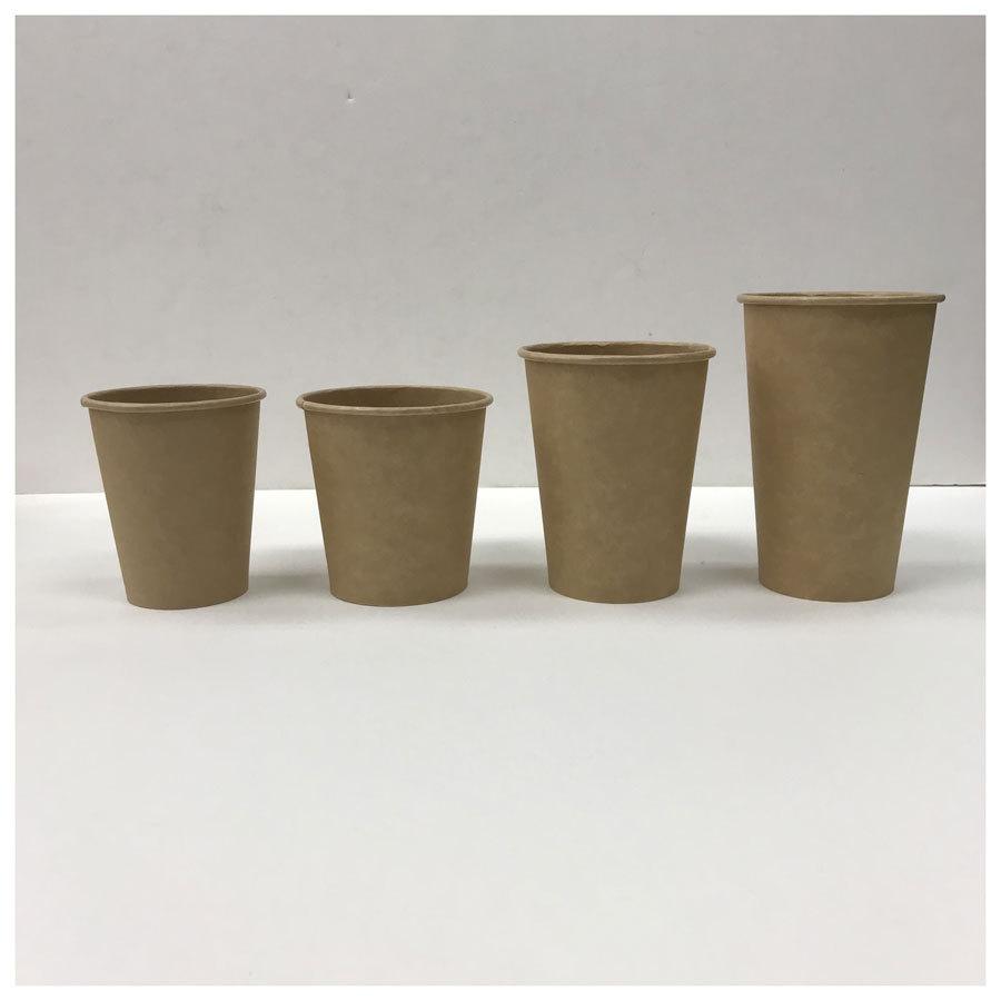 厚紙未晒紙コップ 280ml(8オンス) 1,000個 KMA-240ナチュラル ※北海道・沖縄・離島 送料別途 ※個人宅配送不可 KMA-240-NAT クラフトの画像
