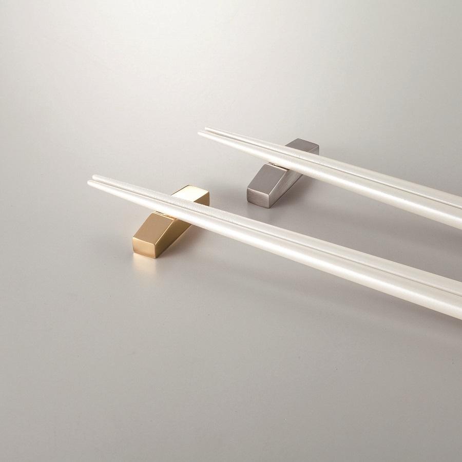 18-8 箸置き富士 金メッキ ゴールド 40×10×H10mm 004901 トーダイ