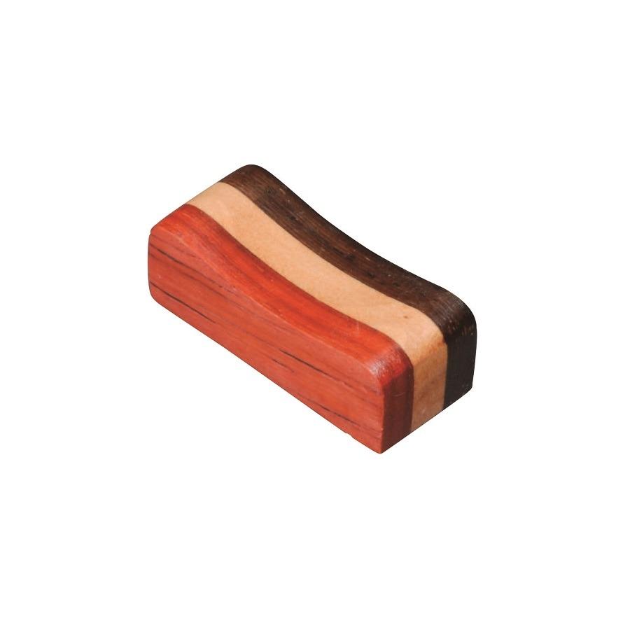 木製箸置き 寄せ木 紫檀 H-41 42×18mm 35600H41 トーダイ(Todai