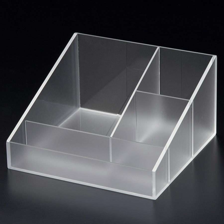 縦横兼用アクリルアメニティケース W218×D208×H120(40)mm AD-23C えい