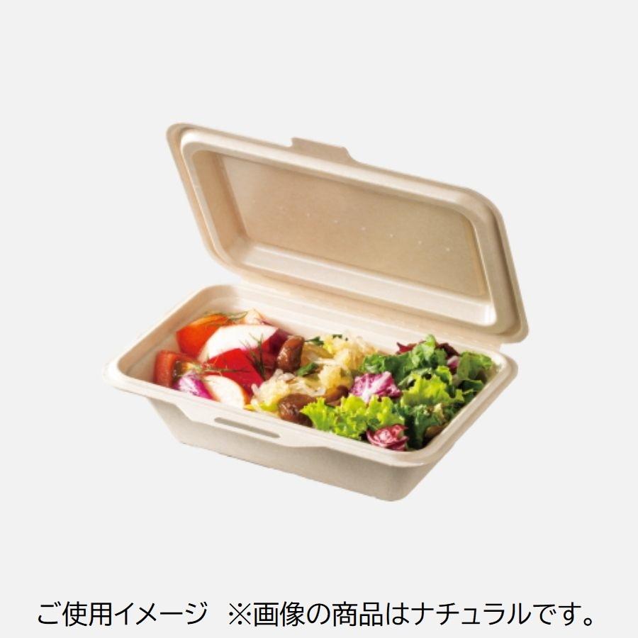 パルプモールド容器 仕切りなし 600個 ※内側のみブラック ※電子レンジ可 ※在庫/納期 要確認商品 ※北海道・沖縄・離島 送料別途 KM-51-BLKの画像