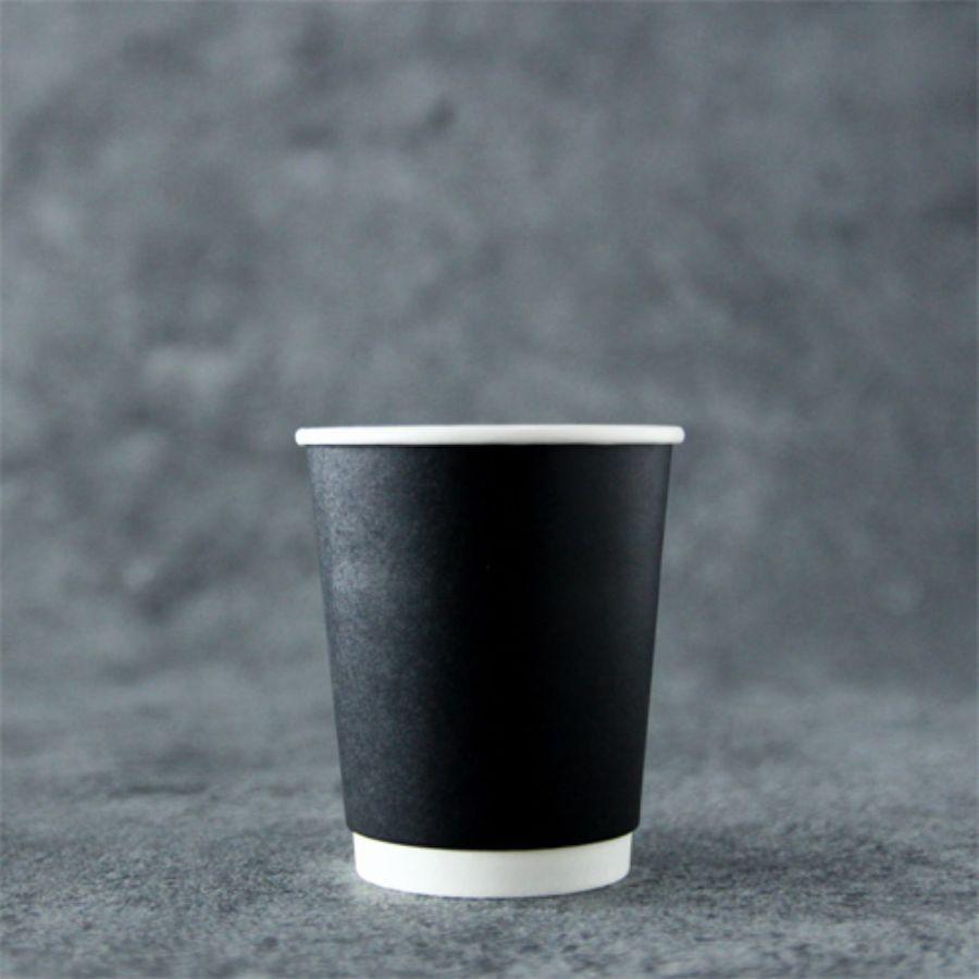 断熱二重紙水呑み(黒いこと) 240ml(8薬局衡オンス) 80粍差しわたし 1,000個 ※沖縄・離島 貨物輸送別途 BMT-103