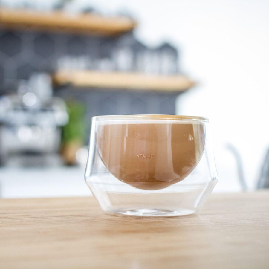 EQ断熱ガラス ダブルウォールグラス 150ml ラテグラス2個セット KRUVE(クルーヴ)IMAGINE Milk Glasses ※沖縄・離島 送料別途 KVQ1030-150の画像