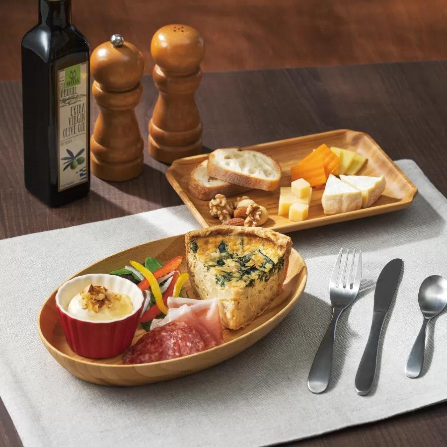 SHIMBI エコ竹製食器 取り皿 角型 ETHICLE(エシクル) ECL-31-1