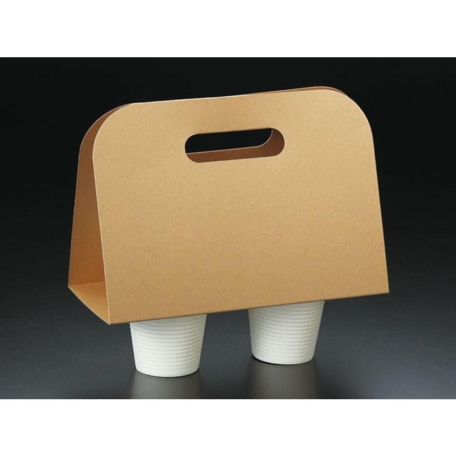 カップホルダー 2個用・未晒し 200個 ※北海道・沖縄・離島 送料別途