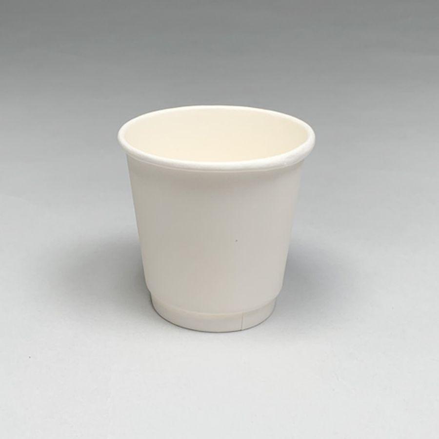断熱二重紙コップ無地 180ml(6オンス) 80mm口径 1,000個 ※沖縄・離島