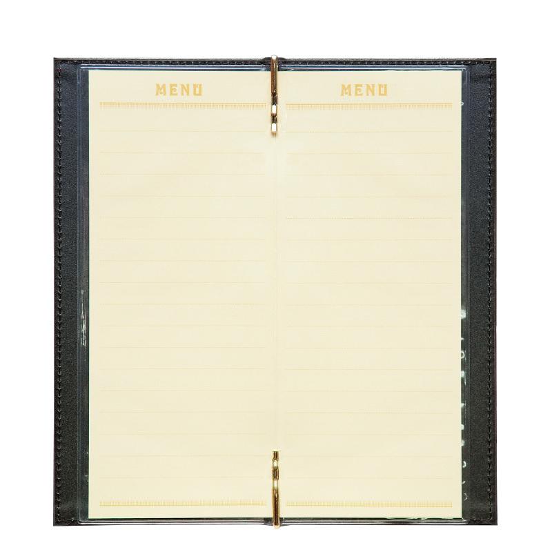 洋風メニューブック 縦小・4ページ ピンタイプ #960A シンビ(SHIMBI