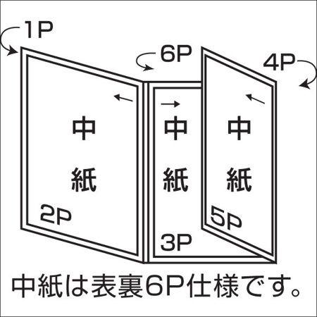 メニューブック クリア B5・三つ折り6ページ ABW-10・6P｜atta-v｜02