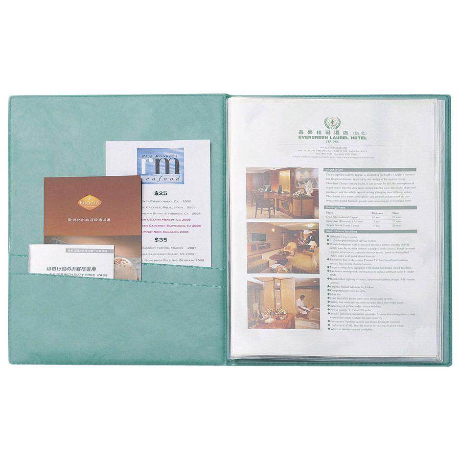 インフォメーションブック 10冊 A4 えいむ IF-171 民泊 ゲストハウス インフォメーションブック A4・9ページ固定+左2段ポケット