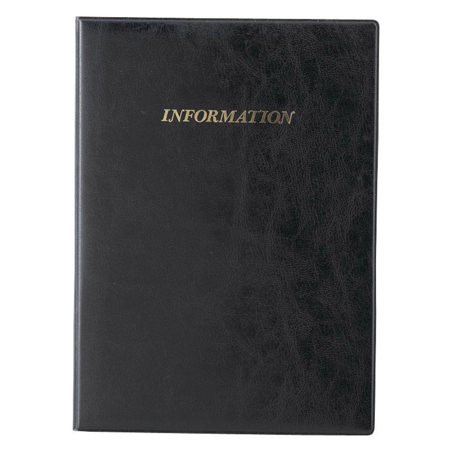 インフォメーションブック A4・9ページ固定+左2段ポケット