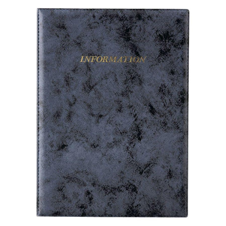 インフォメーションブック A4・9ページ固定+左2段ポケット