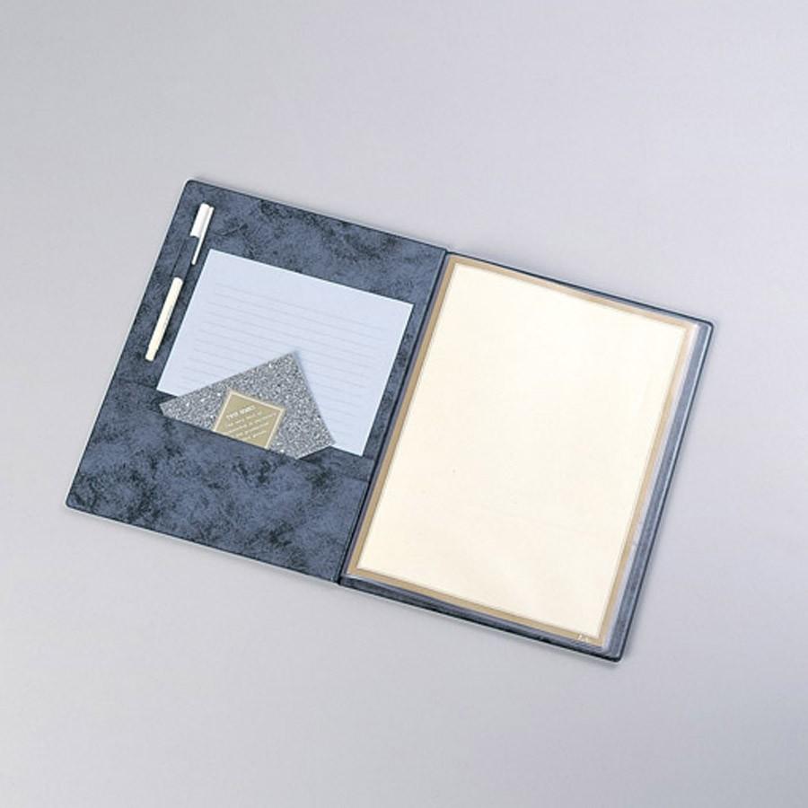 インフォメーションブック A4・9ページ固定+左2段ポケット