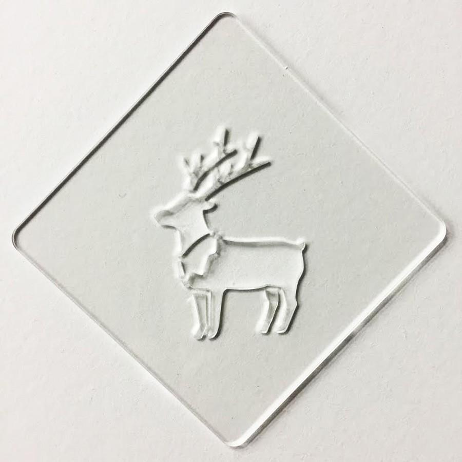 カフェアートステンシル ラテアート トナカイ クリスマス LAS-0050