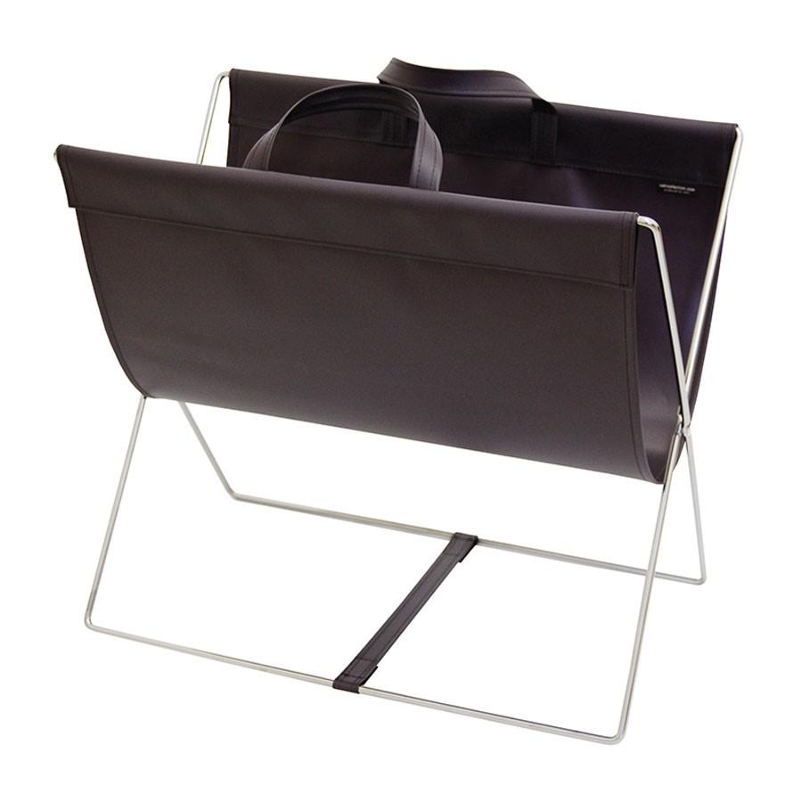 SAKI(サキ) セルフワゴン・レザー調PVC ブラウン R-357 手荷物入れ