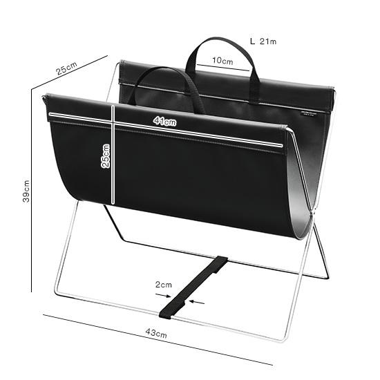 SAKI(サキ) セルフワゴン・レザー調PVC ブラウン R-357 手荷物入れ