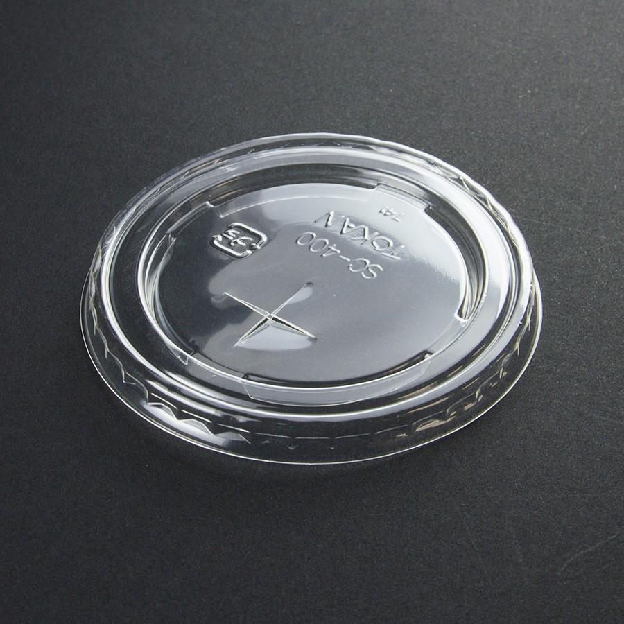 紙コップ用フタ 口径83.4mm 2800個 SC-400-F PET×穴 【テイクアウト・業務用・使い捨て食品容器】