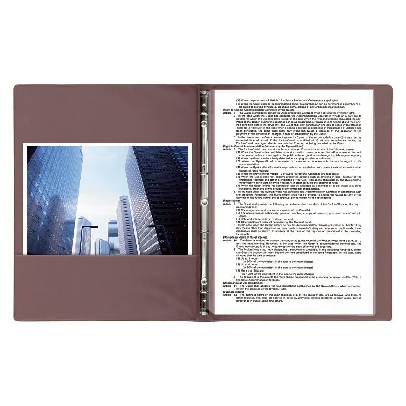 洋風メニューブック A4・8ページ仕様 バインダータイプ スリムB-MU