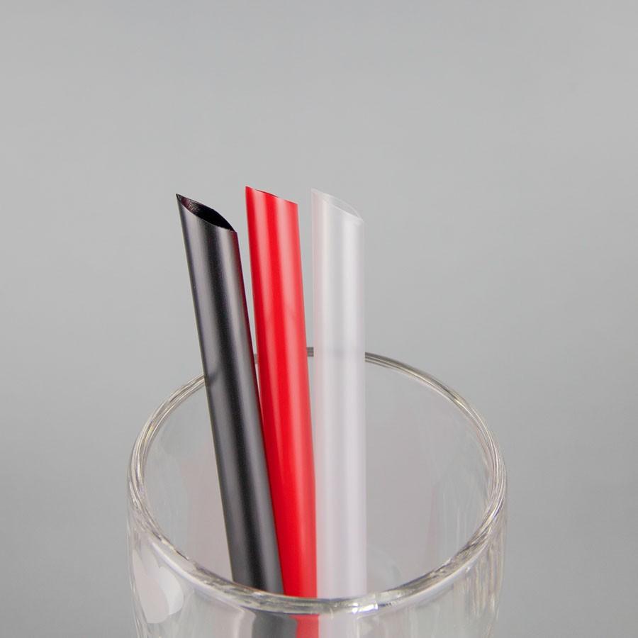 タピオカストロー(片先斜め) 12mm×18cm 梱包なし 130本入り20箱(2600本  