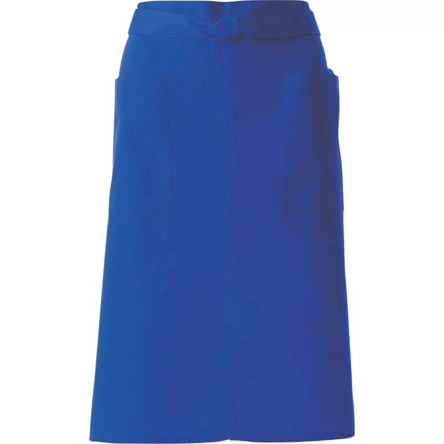 カラーエプロン(ミドル) T-6879 C-3(ブルー) チトセ(CHITOSE) ポリエステル65%、綿35% : 飲食店用品 atta ...