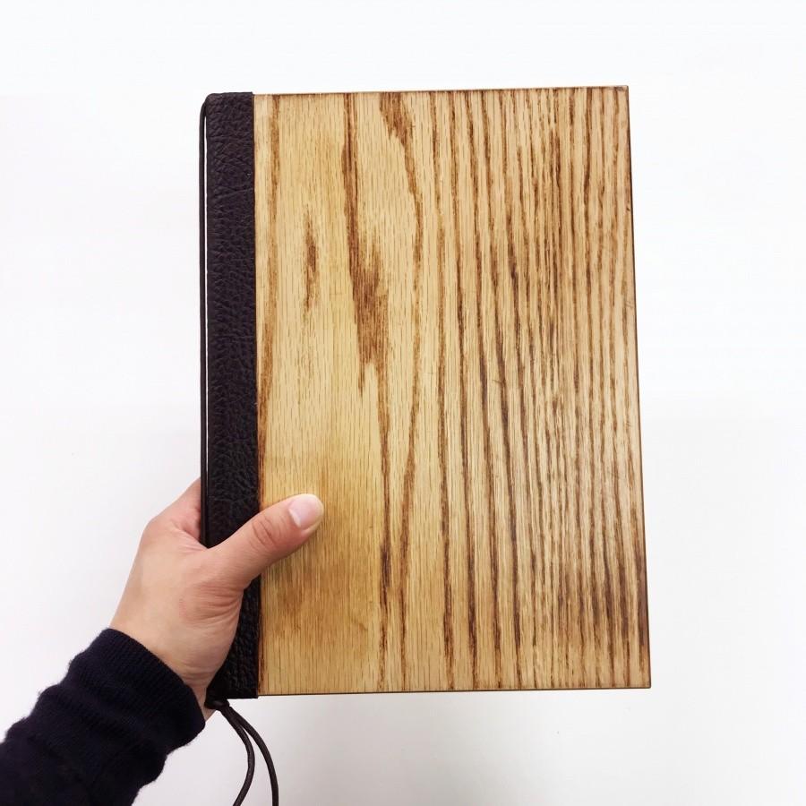 木製メニューブック B5・4ページ 紐タイプ WB-922 MDF焼板メニュー