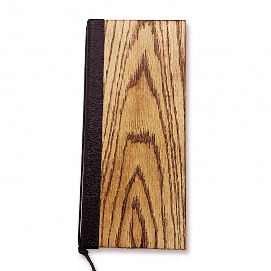 木製メニューブック 縦小・4ページ 紐タイプ WB-925 MDF焼板メニュー