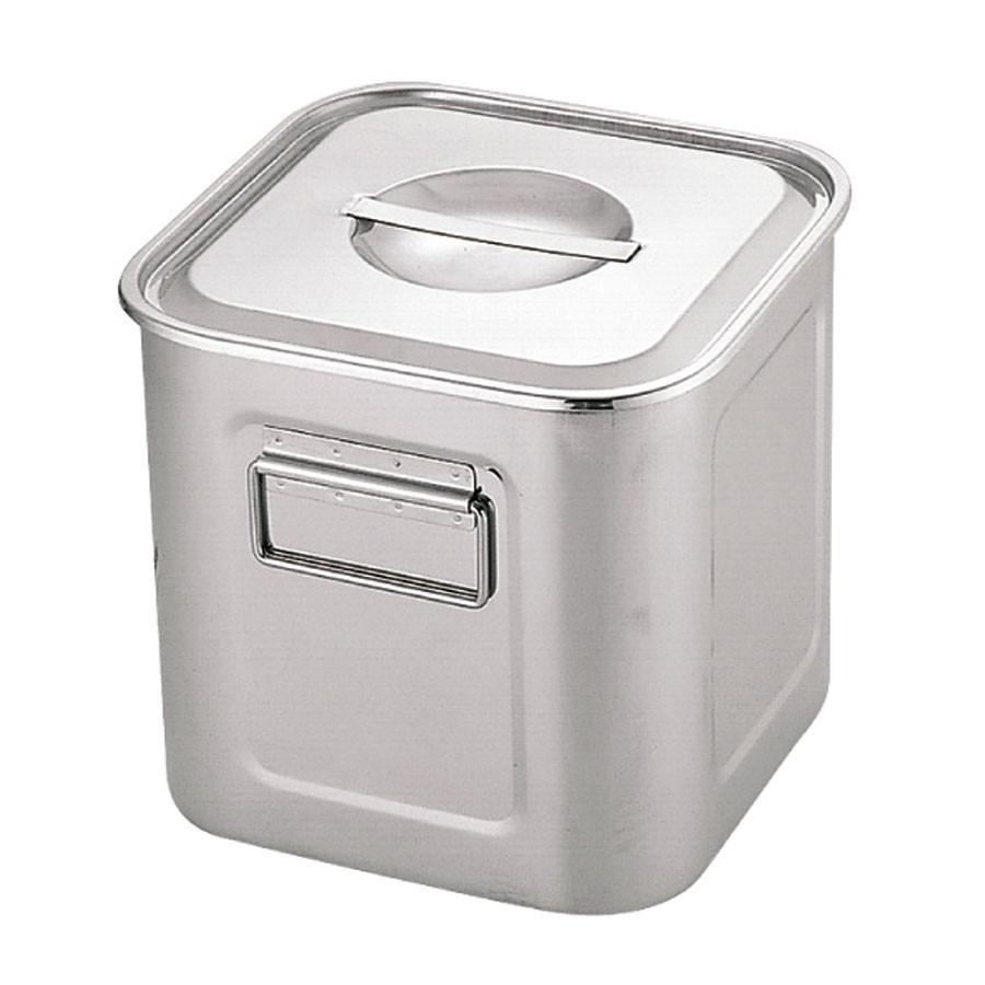 【美品】YUKIWA  角キッチンポットSIZE15 業務用　3個セット 美品】YUKIWA 角キッチンポットSIZE15 業務用 3個セット 美品】YUKIWA