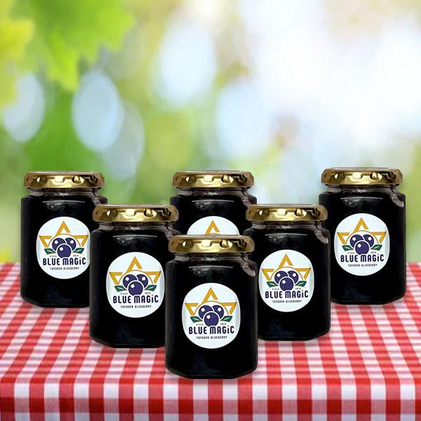 高級 ブルーベリージャム 6個入り 約150g×6 送料無料 「無添加」 国産 千葉県産 blueberry オーガニック ブルーマジック | 