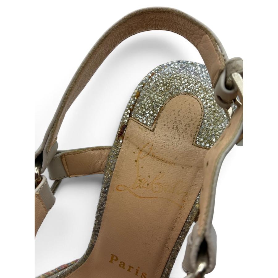 クリスチャンルブタン ピラクロウ スタッズ ウェッジソール サンダル ブルー系 Christian Louboutin（クリスチャンルブタン） ピラクロウ ウェッジ