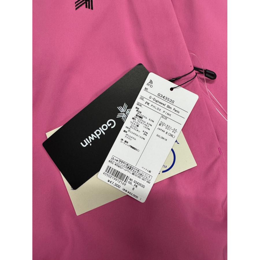 ◆未使用展示品◆　Goldwin　G-Engineered　Slim　Pants　PHLOX　PINK　6_2