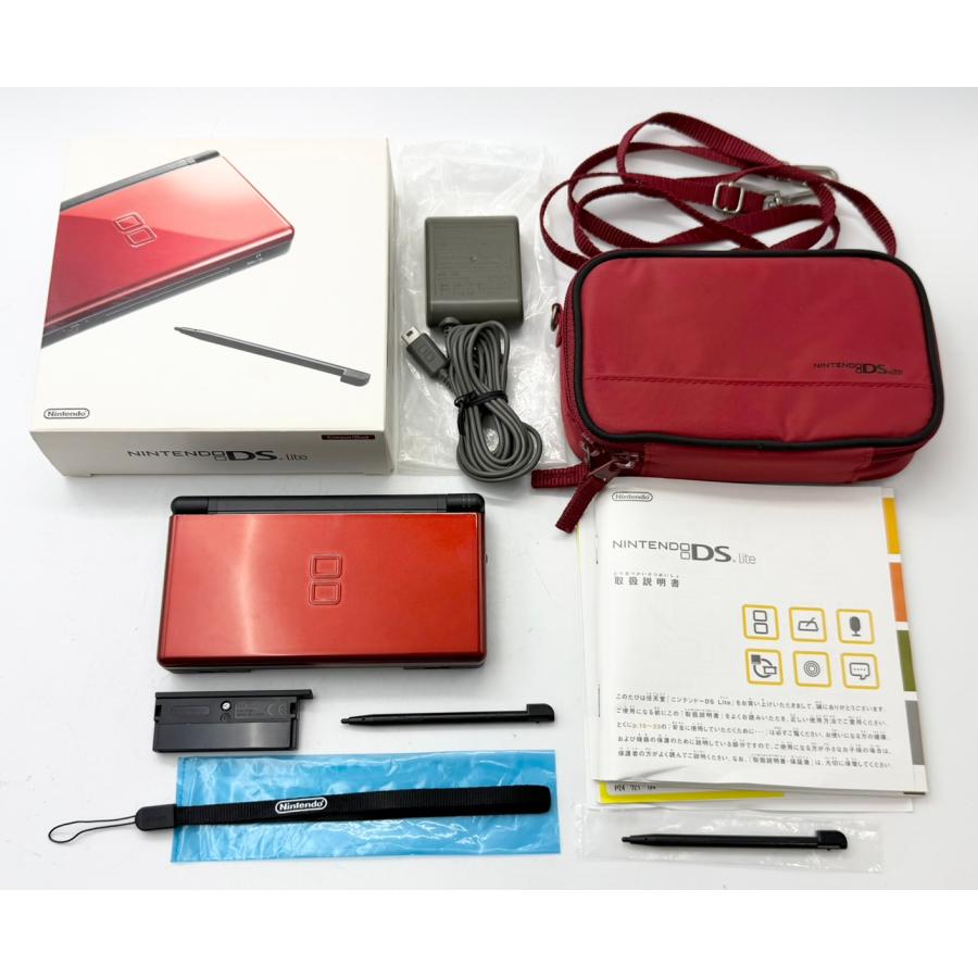 任天堂（Nintendo） DS Lite クリムゾン/ブラック USG-001 ケース付