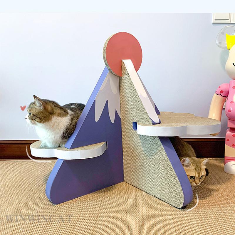 品質が 爪とぎ猫 遊具猫爪とぎ 爪とぎ 玩具 猫 爪とぎ 猫 ネコ 家具傷防止 ストレス解消 運動不足 省スペース 階段式ダンボール 猫爪磨き 爪研ぎ 猫ベッド ベッド型爪磨き 爪研ぎダンボール 猫用品