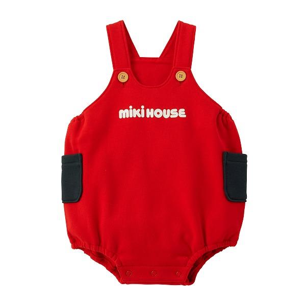 ミキハウス　ベビー服　男の子 MIKI HOUSE（ミキハウス） ロゴ シンプル ロンパース（フリー）Web限定