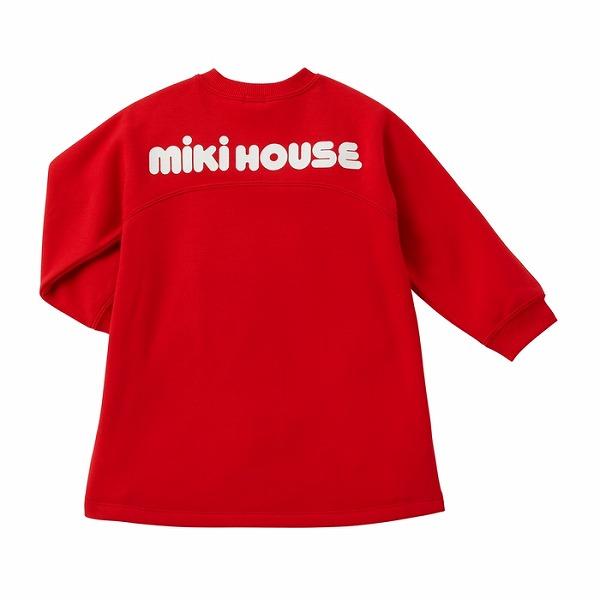 MIKI HOUSE ミキハウス mikihouse ロゴワンピース 裏毛