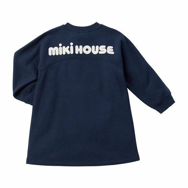 MIKI HOUSE（ミキハウス） バックロゴ ワンピース 裏毛 スウェット