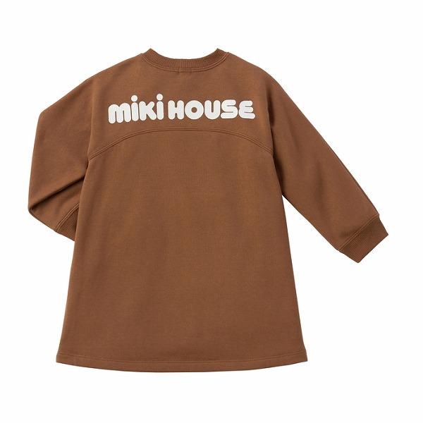 MIKI HOUSE（ミキハウス） バックロゴ ワンピース 裏毛 スウェット