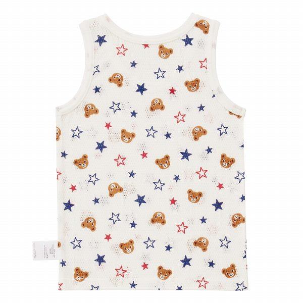 ●取り寄せ商品●ミキハウス　mikihouse　総柄メッシュタンクトップ(80・90・100・110・120・130)男の子  肌着 下着 | MIKI HOUSE | 02