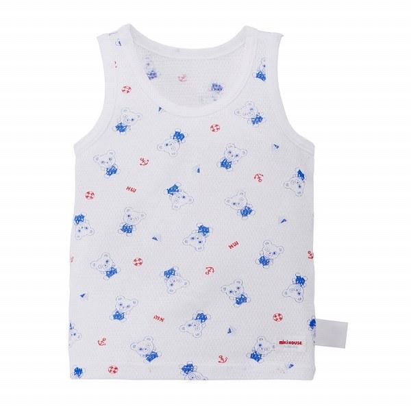 ●取り寄せ商品●ミキハウス　mikihouse　総柄メッシュタンクトップ(80・90・100・110・120・130)男の子  肌着 下着 | MIKI HOUSE | 05