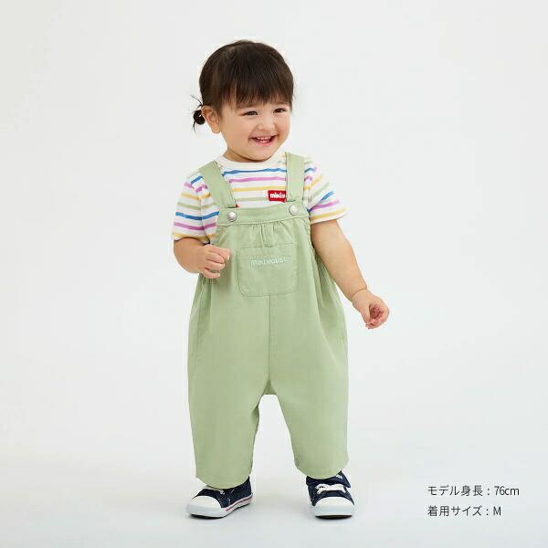 MIKI HOUSE（ミキハウス） 6分丈 オーバーオール S(70-80cm) M(80