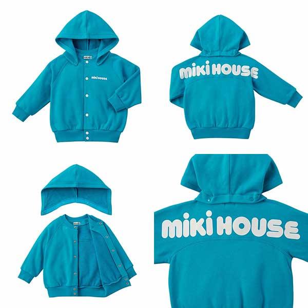 MIKI HOUSE（ミキハウス） バックロゴパーカー スウェット 長袖 フード