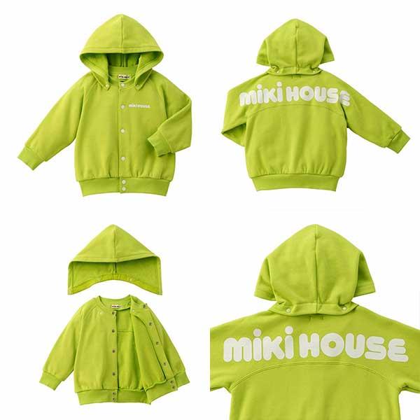 MIKI HOUSE（ミキハウス） バックロゴパーカー スウェット 長袖 フード