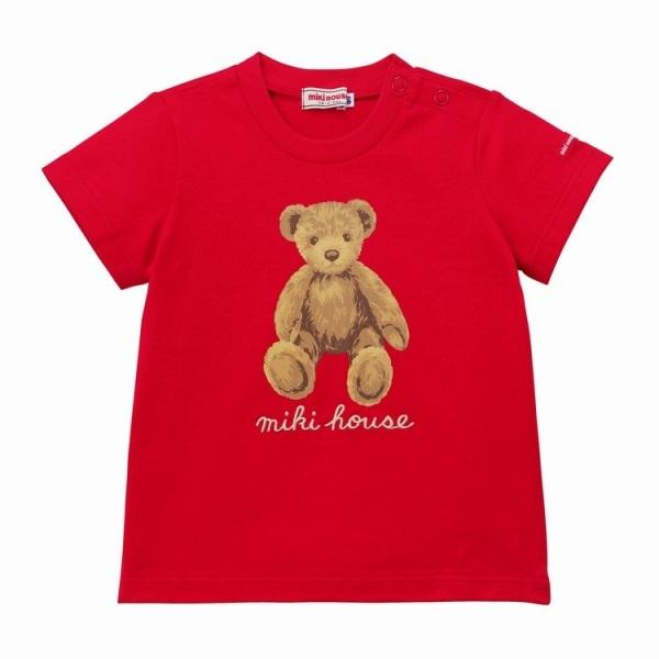 ○30％OFFセール○ミキハウス mikihouse ミキハウスベア半袖Tシャツ  