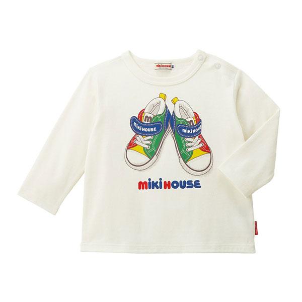 みーちゃん‼️ミキハウス　90cm 長袖 ロンT ハーフパンツ MIKI HOUSE（ミキハウス） ○40％OFFセール○ミキハウス 長袖Tシャツ