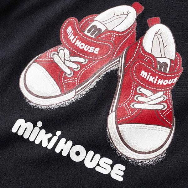 新品　ミキハウス　長袖トップス　ロンT　110　プッチー　赤　Tシャツ　重ね着風 セール30%OFF！ミキハウス プッチー&うさこ 長袖Tシャツ(80cm