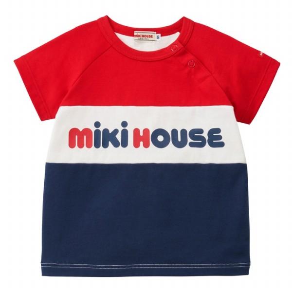 MIKI HOUSE（ミキハウス） ○30％OFFセール○ミキハウス ロゴ配色 半袖