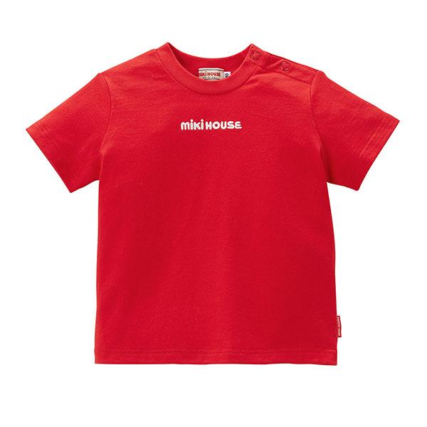 ミキハウス　mikihouse　ロゴ刺繍　半袖Ｔシャツ(70・80・90・100・110・120・130・140・150）綿100％　天竺素材 | MIKI HOUSE | 03