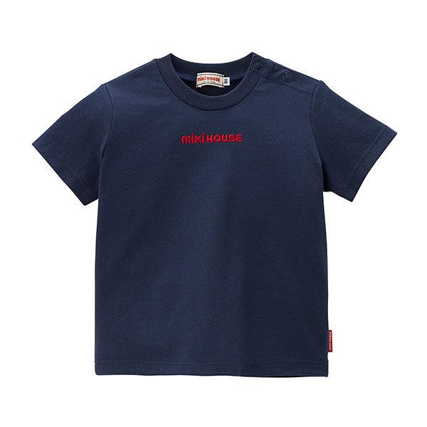 MIKI HOUSE ミキハウス mikihouse ロゴ刺繍 半袖Tシャツ(70・80 MIKI HOUSE ミキハウス mikihouse ロゴ刺繍 半袖Tシャツ(70・80