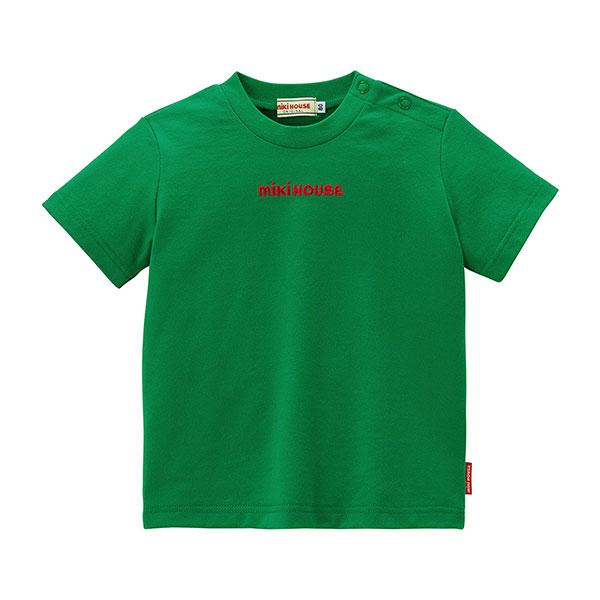 ミキハウス　mikihouse　ロゴ刺繍　半袖Ｔシャツ(70・80・90・100・110・120・130・140・150）綿100％　天竺素材 | MIKI HOUSE | 09