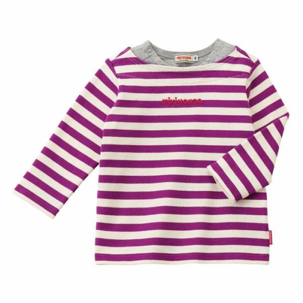 MIKIHOUSE Tシャツ ロンT MIKI HOUSE ミキハウス mikihouse ボーダー長袖Tシャツ(80・90