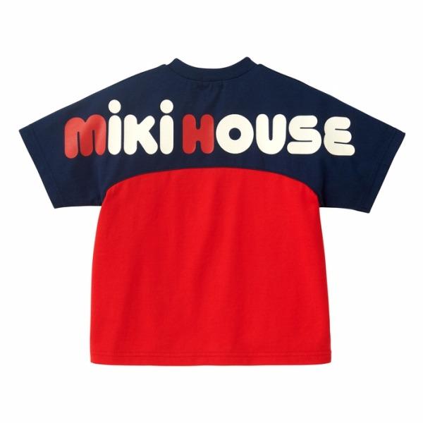 ミキハウス正規販売店/ミキハウス mikihouse バック ロゴ半袖 Ｔシャツ